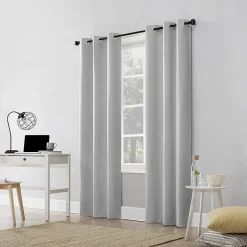 Sun Zero Cyrus Grommet Top Energy Saving 100% Blackout Single Curtain Panel