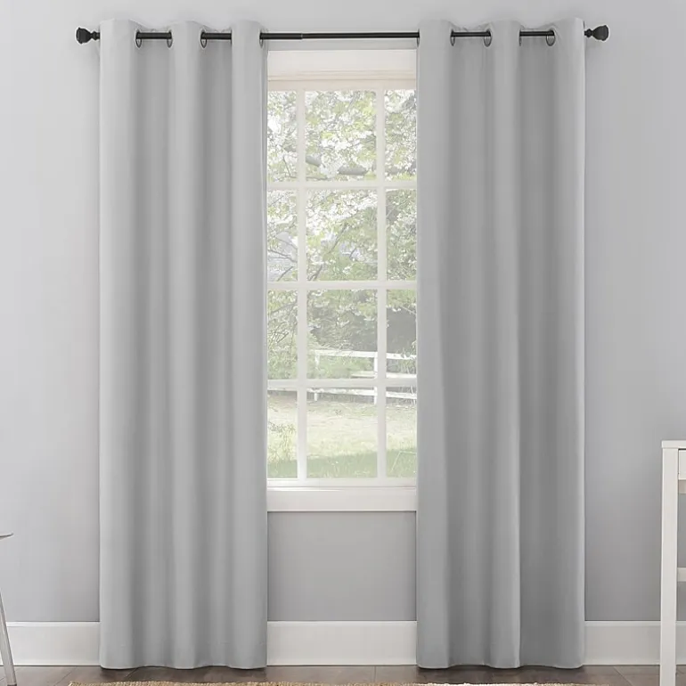 Sun Zero Cyrus Grommet Top Energy Saving 100% Blackout Single Curtain Panel