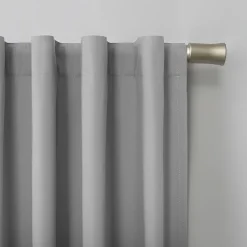 Sun Zero Cyrus Thermal Rod Pocket Back Tab Energy Saving 100% Blackout Single Curtain Panel