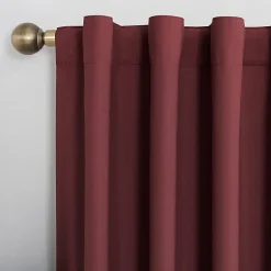 Sun Zero Cyrus Thermal Rod Pocket Back Tab Energy Saving 100% Blackout Single Curtain Panel