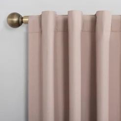 Sun Zero Cyrus Thermal Rod Pocket Back Tab Energy Saving 100% Blackout Single Curtain Panel