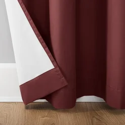 Sun Zero Cyrus Thermal Rod Pocket Back Tab Energy Saving 100% Blackout Single Curtain Panel