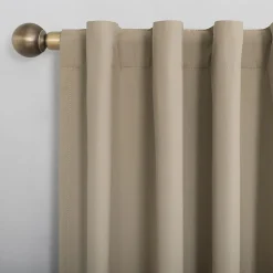 Sun Zero Cyrus Thermal Rod Pocket Back Tab Energy Saving 100% Blackout Single Curtain Panel