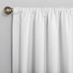 Sun Zero Cyrus Thermal Rod Pocket Back Tab Energy Saving 100% Blackout Single Curtain Panel