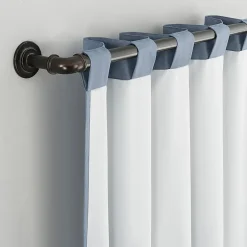 Sun Zero Cyrus Thermal Rod Pocket Back Tab Energy Saving 100% Blackout Single Curtain Panel