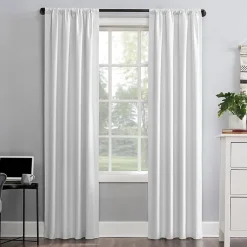 Sun Zero Cyrus Thermal Rod Pocket Back Tab Energy Saving 100% Blackout Single Curtain Panel