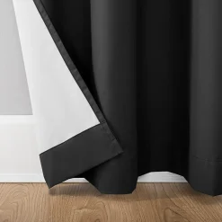 Sun Zero Cyrus Thermal Rod Pocket Back Tab Energy Saving 100% Blackout Single Curtain Panel
