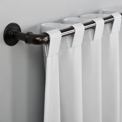 Sun Zero Cyrus Thermal Rod Pocket Back Tab Energy Saving 100% Blackout Single Curtain Panel