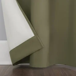 Sun Zero Cyrus Thermal Rod Pocket Back Tab Energy Saving 100% Blackout Single Curtain Panel