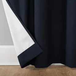 Sun Zero Cyrus Thermal Rod Pocket Back Tab Energy Saving 100% Blackout Single Curtain Panel