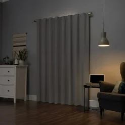 Sun Zero Cyrus Thermal Rod Pocket Back Tab Energy Saving 100% Blackout Single Curtain Panel