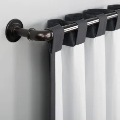 Sun Zero Cyrus Thermal Rod Pocket Back Tab Energy Saving 100% Blackout Single Curtain Panel