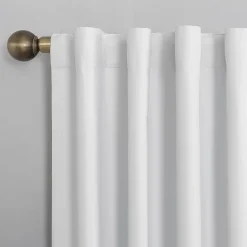 Sun Zero Cyrus Thermal Rod Pocket Back Tab Energy Saving 100% Blackout Single Curtain Panel