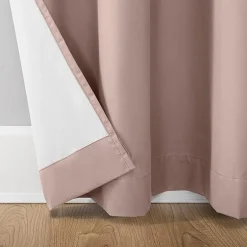 Sun Zero Cyrus Thermal Rod Pocket Back Tab Energy Saving 100% Blackout Single Curtain Panel