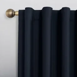 Sun Zero Cyrus Thermal Rod Pocket Back Tab Energy Saving 100% Blackout Single Curtain Panel