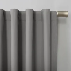 Sun Zero Cyrus Thermal Rod Pocket Back Tab Energy Saving 100% Blackout Single Curtain Panel