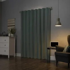 Sun Zero Cyrus Thermal Rod Pocket Back Tab Energy Saving 100% Blackout Single Curtain Panel