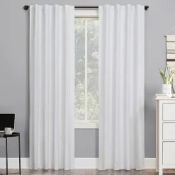 Sun Zero Cyrus Thermal Rod Pocket Back Tab Energy Saving 100% Blackout Single Curtain Panel