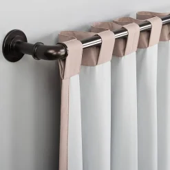 Sun Zero Cyrus Thermal Rod Pocket Back Tab Energy Saving 100% Blackout Single Curtain Panel
