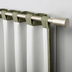 Sun Zero Cyrus Thermal Rod Pocket Back Tab Energy Saving 100% Blackout Single Curtain Panel