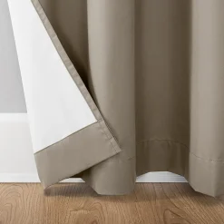 Sun Zero Cyrus Thermal Rod Pocket Back Tab Energy Saving 100% Blackout Single Curtain Panel