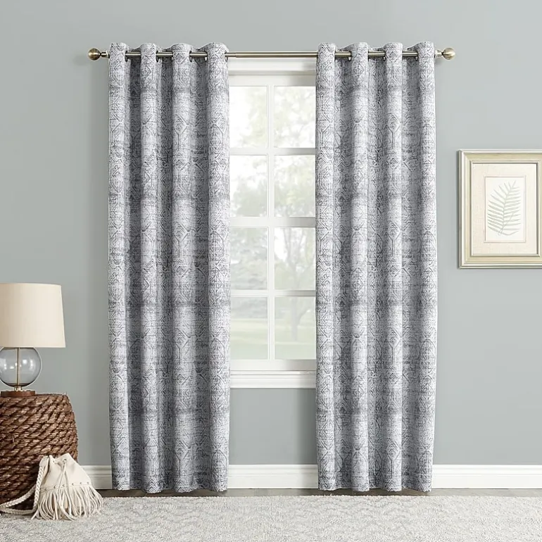 Sun Zero Darren Grommet Top Energy Saving Blackout Single Curtain Panel