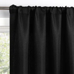 Sun Zero Dasan Rod Pocket Grommet Top Blackout Set of 4 Curtain Panel