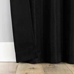 Sun Zero Dasan Rod Pocket Grommet Top Blackout Set of 4 Curtain Panel