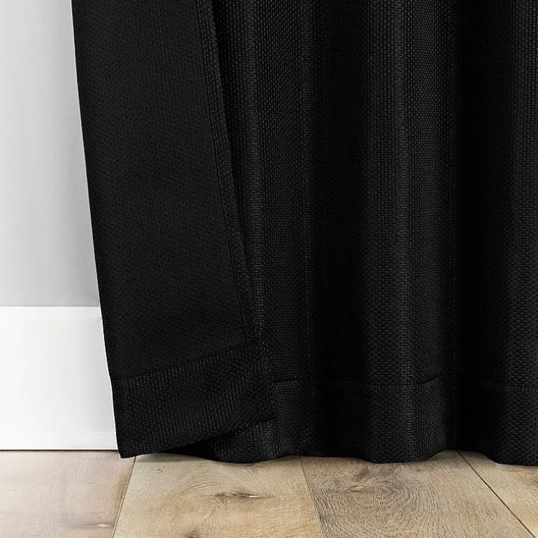 Sun Zero Dasan Rod Pocket Grommet Top Blackout Set of 4 Curtain Panel