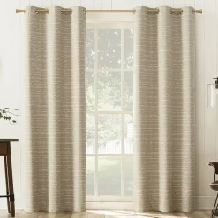 Sun Zero Dresden Detail Magnetic Grommet Top Light-Filtering Set of 2 Curtain Panel