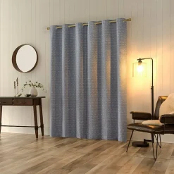 Sun Zero Dresden Detail Magnetic Grommet Top Light-Filtering Set of 2 Curtain Panel