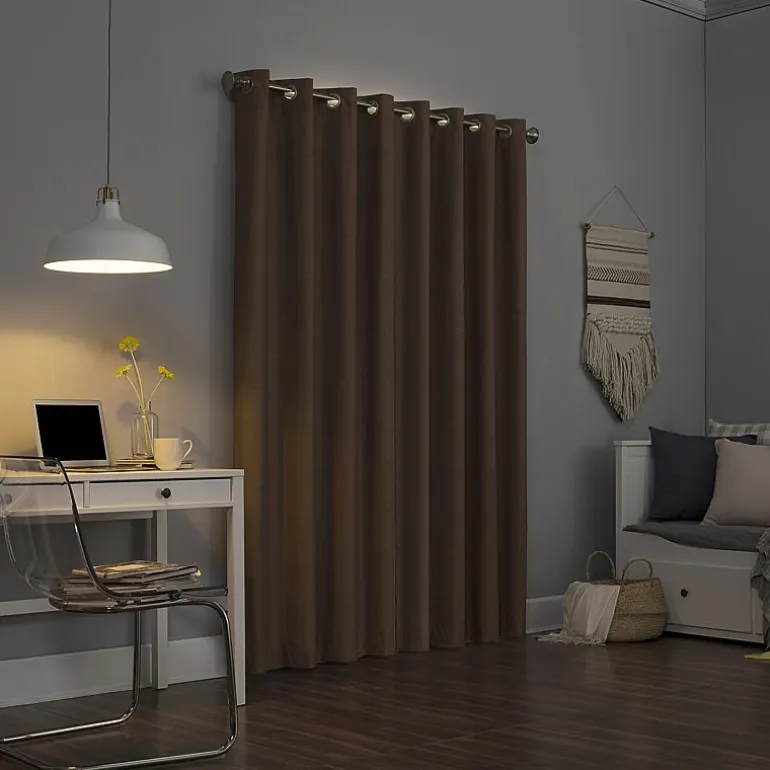 Sun Zero Duran Grommet Top Energy Saving 100% Blackout Single Curtain Panel