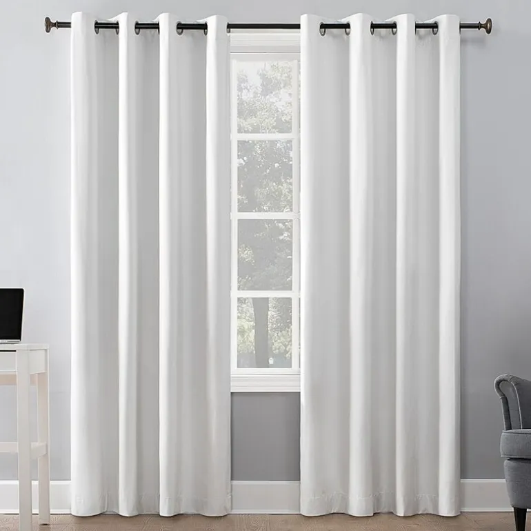 Sun Zero Duran Grommet Top Energy Saving 100% Blackout Single Curtain Panel