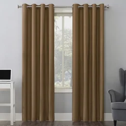 Sun Zero Duran Grommet Top Energy Saving 100% Blackout Single Curtain Panel