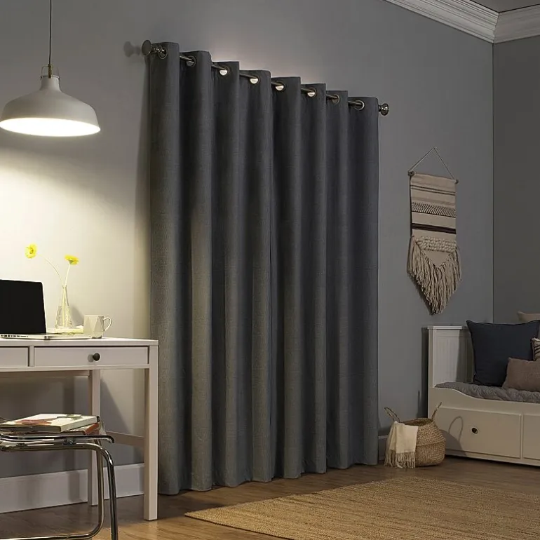 Sun Zero Duran Grommet Top Energy Saving 100% Blackout Single Curtain Panel