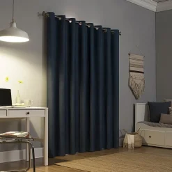 Sun Zero Duran Grommet Top Energy Saving 100% Blackout Single Curtain Panel