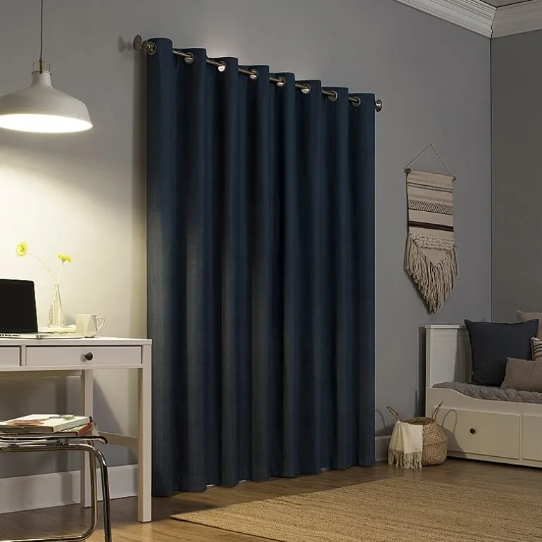 Sun Zero Duran Grommet Top Energy Saving 100% Blackout Single Curtain Panel