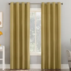 Sun Zero Duran Grommet Top Energy Saving 100% Blackout Single Curtain Panel