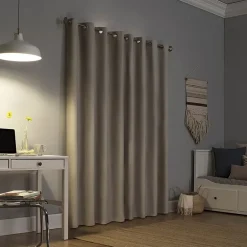Sun Zero Duran Grommet Top Energy Saving 100% Blackout Single Curtain Panel
