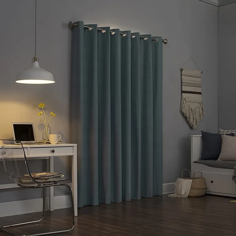 Sun Zero Duran Grommet Top Energy Saving 100% Blackout Single Curtain Panel