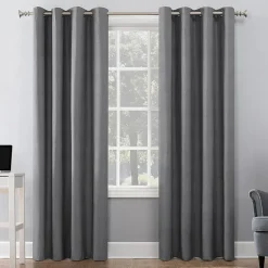 Sun Zero Duran Grommet Top Energy Saving 100% Blackout Single Curtain Panel