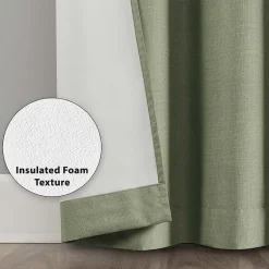 Sun Zero Duran Grommet Top Energy Saving 100% Blackout Single Curtain Panel