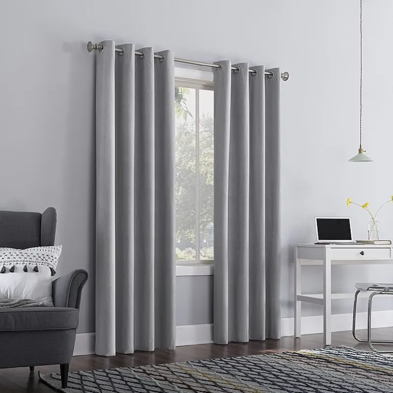 Sun Zero Duran Grommet Top Energy Saving 100% Blackout Single Curtain Panel