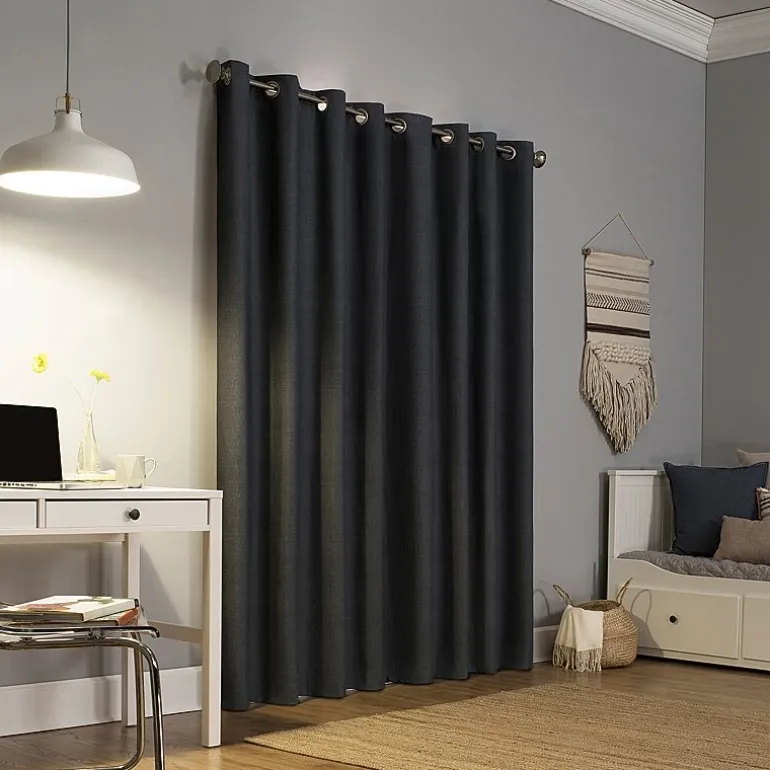 Sun Zero Duran Grommet Top Energy Saving 100% Blackout Single Curtain Panel