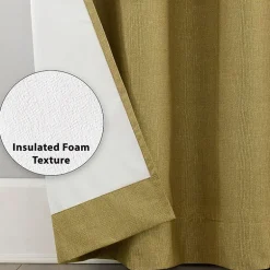 Sun Zero Duran Grommet Top Energy Saving 100% Blackout Single Curtain Panel