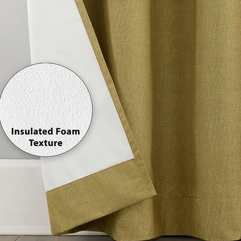 Sun Zero Duran Grommet Top Energy Saving 100% Blackout Single Curtain Panel