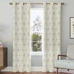 Sun Zero Eldon Grommet Top Blackout Single Curtain Panel