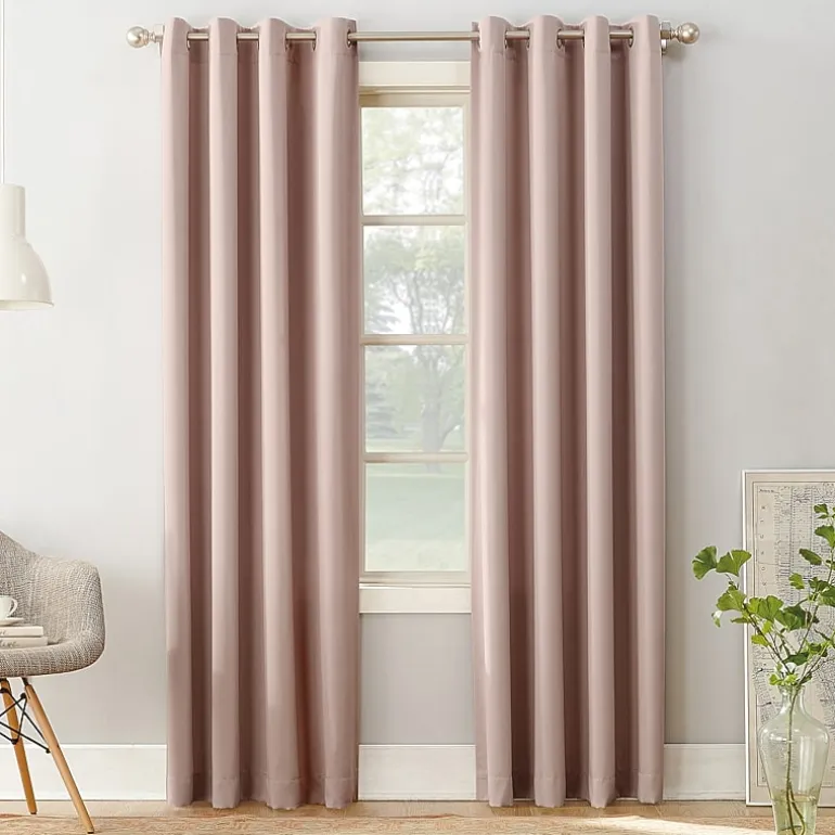 Sun Zero Emory Grommet Top Light-Filtering Single Curtain Panel