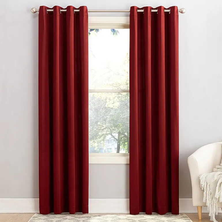 Sun Zero Emory Grommet Top Light-Filtering Single Curtain Panel