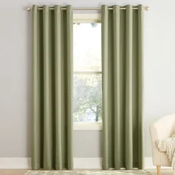 Sun Zero Emory Grommet Top Light-Filtering Single Curtain Panel